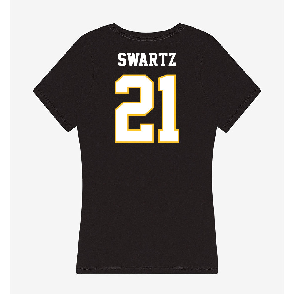 PLU - NCAA Baseball : Kamryn Swartz - Women's V-Neck T-Shirt-1