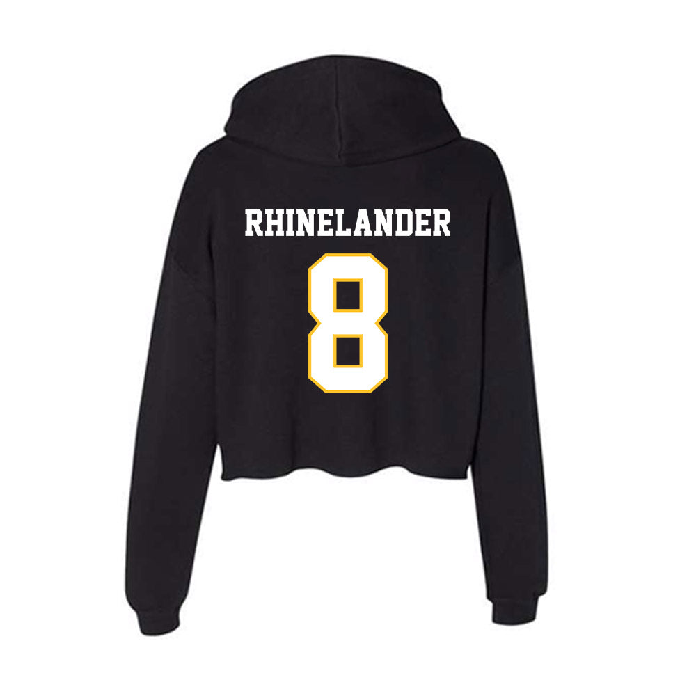 PLU - NCAA Football : Colby Rhinelander - Women's Crop Fleece Hoodie-1