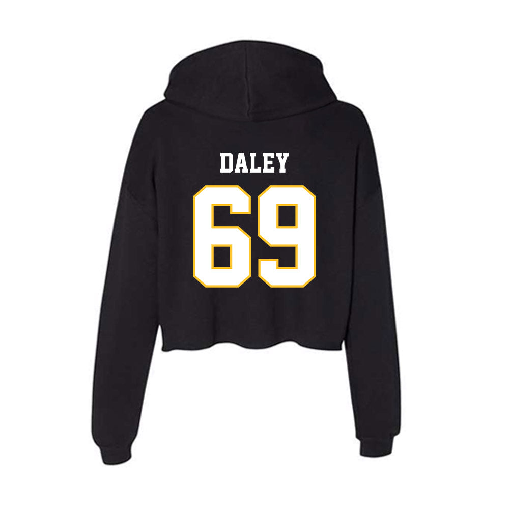 PLU - NCAA Football : Aron Daley - Women's Crop Fleece Hoodie-1