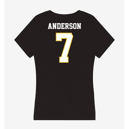 PLU - NCAA Softball : Maiya Anderson - Women's V-Neck T-Shirt-1