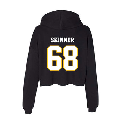 PLU - NCAA Football : Nico Skinner - Women's Crop Fleece Hoodie-1