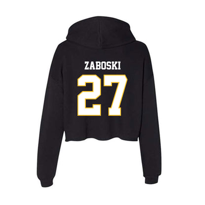 PLU - NCAA Women's Lacrosse : Lia Zaboski - Women's Crop Fleece Hoodie-1