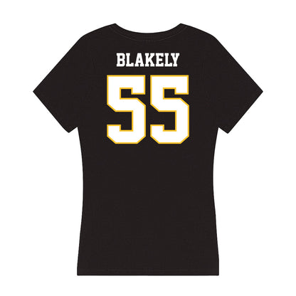PLU - NCAA Softball : Kimara Blakely - Women's V-Neck T-Shirt-1