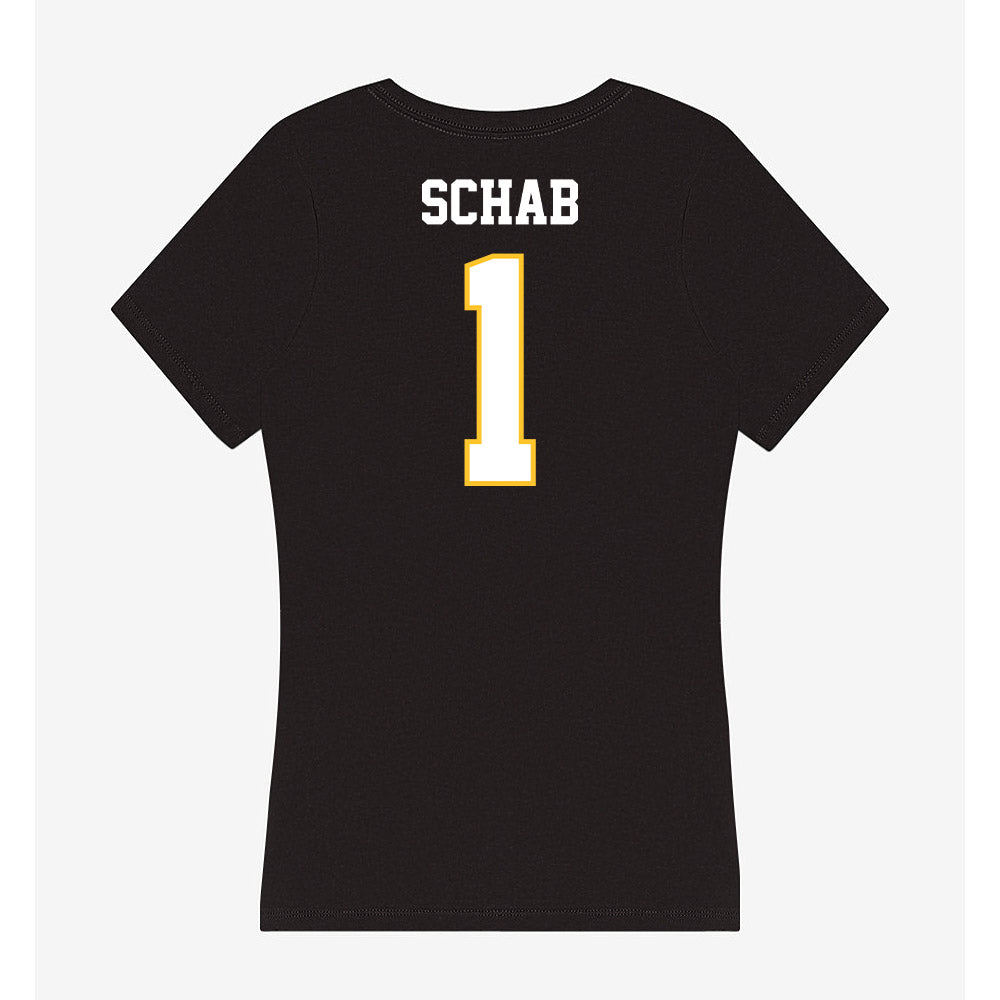 PLU - NCAA Women's Lacrosse : Auslyn Schab - Women's V-Neck T-Shirt-1