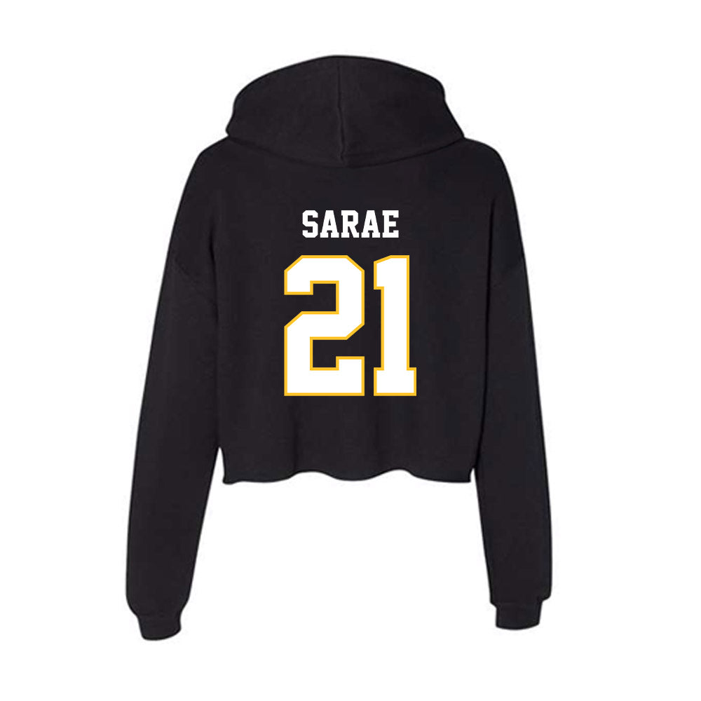 PLU - NCAA Softball : Briana Lynn Sarae - Women's Crop Fleece Hoodie-1