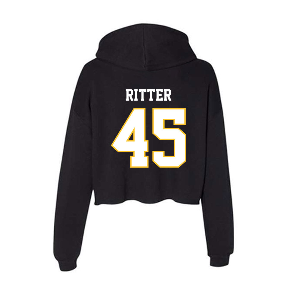 PLU - NCAA Football : Alex Ritter - Women's Crop Fleece Hoodie-1