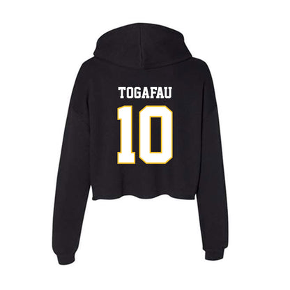 PLU - NCAA Football : Braeden Togafau - Women's Crop Fleece Hoodie-1