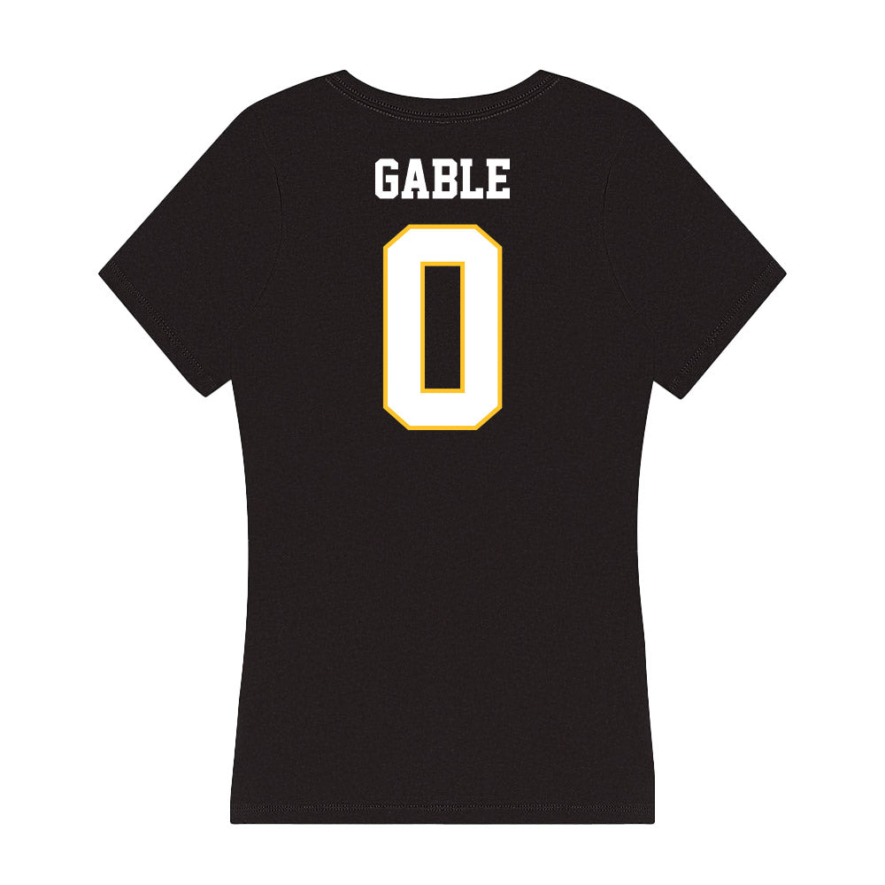 PLU - NCAA Football : Zachary Gable - Women's V-Neck T-Shirt-1