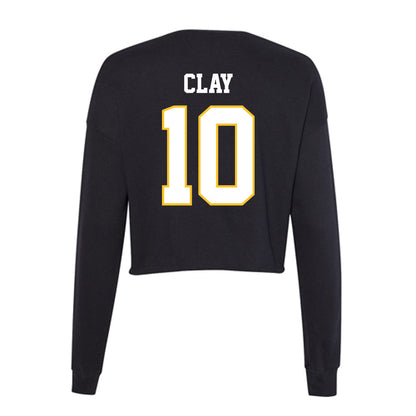 PLU - NCAA Women's Lacrosse : Mara Clay - Women's Cropped Crew Fleece-1