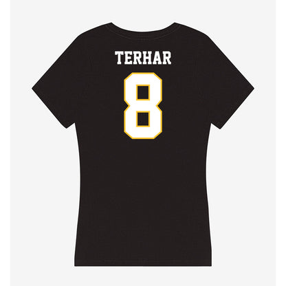 PLU - NCAA Women's Lacrosse : Peyton Terhar - Women's V-Neck T-Shirt-1