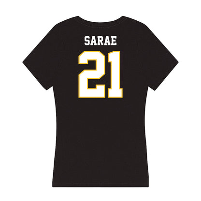 PLU - NCAA Softball : Briana Lynn Sarae - Women's V-Neck T-Shirt-1