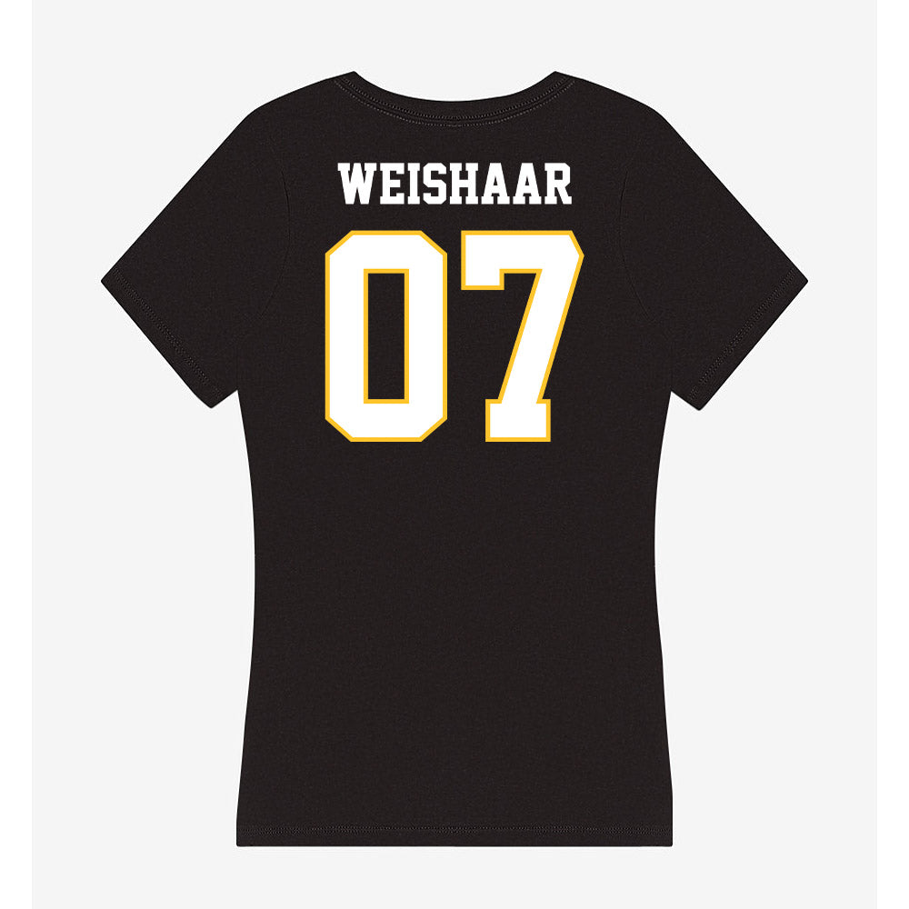 PLU - NCAA Women's Lacrosse : Allie Weishaar - Women's V-Neck T-Shirt-1