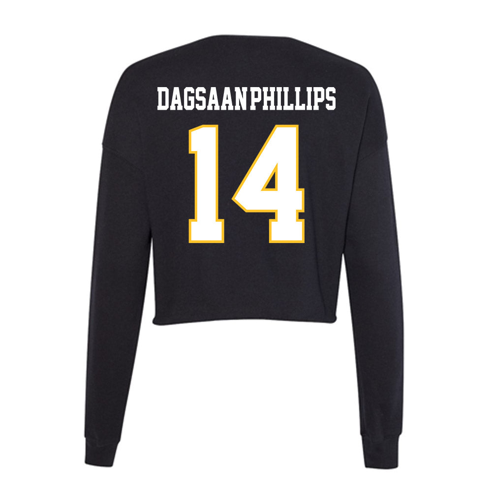 PLU - NCAA Football : Greysen Dagsaan-Phillips - Women's Cropped Crew Fleece-1