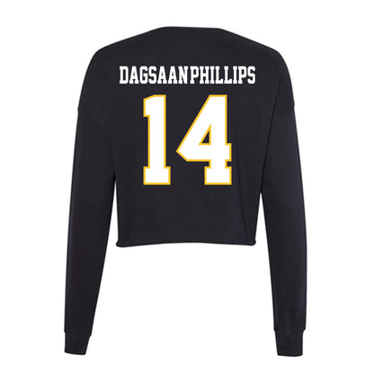 PLU - NCAA Football : Greysen Dagsaan-Phillips - Women's Cropped Crew Fleece-1
