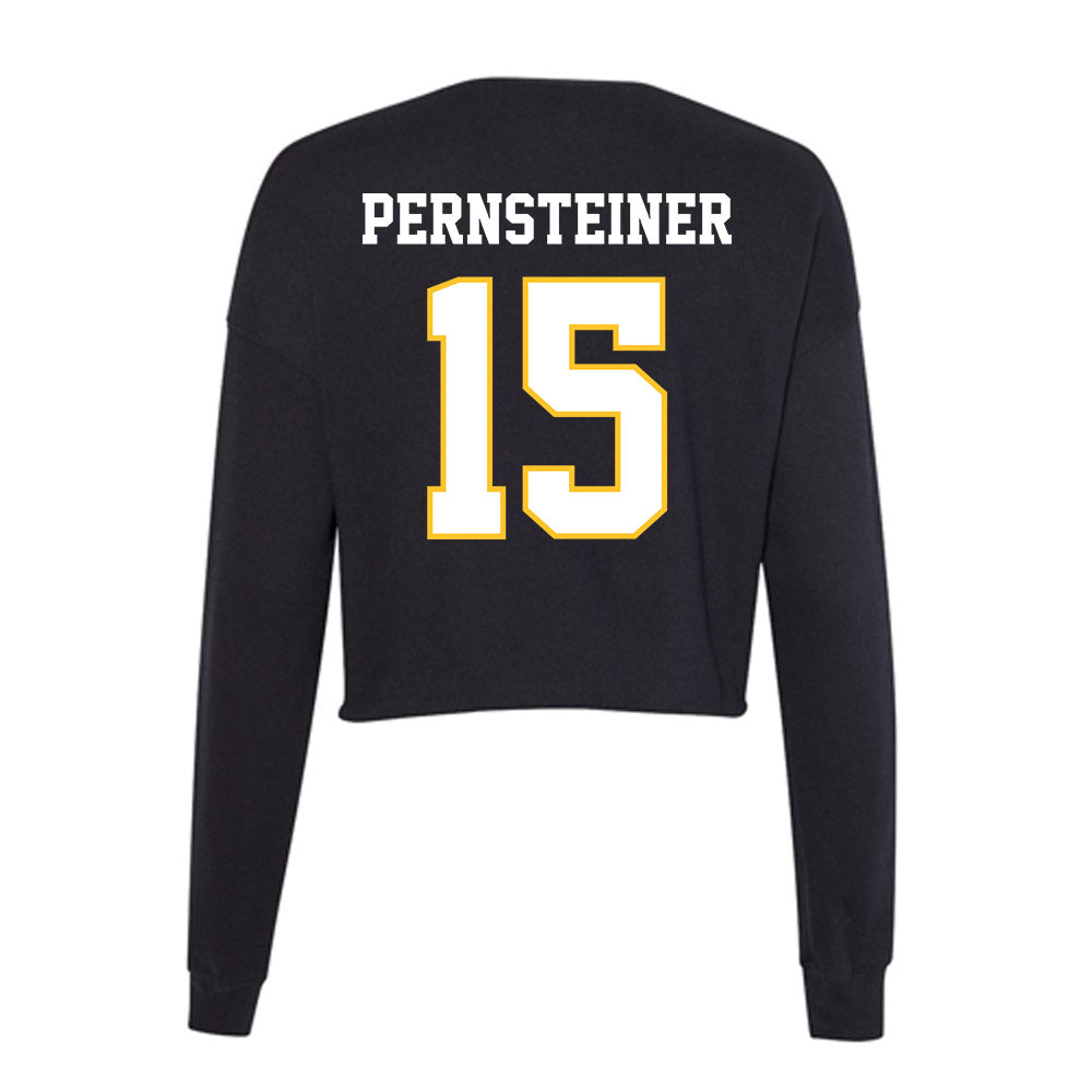 PLU - NCAA Women's Volleyball : Julissa Pernsteiner - Women's Cropped Crew Fleece-1