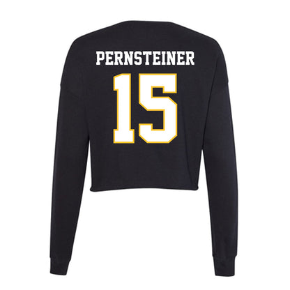 PLU - NCAA Women's Volleyball : Julissa Pernsteiner - Women's Cropped Crew Fleece-1