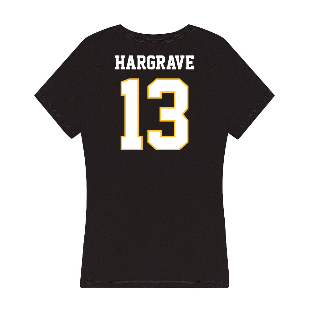 PLU - NCAA Softball : Mila Hargrave - Women's V-Neck T-Shirt-1