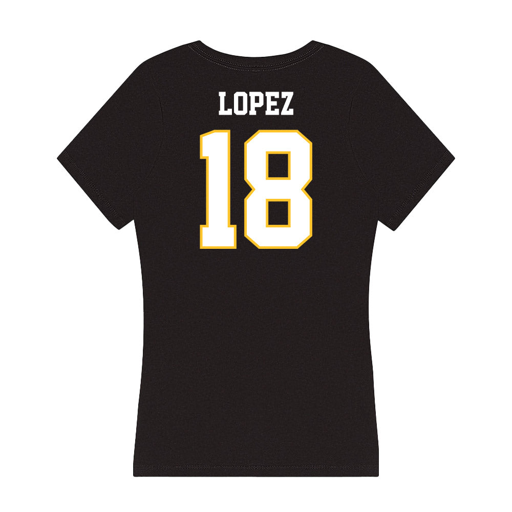 PLU - NCAA Football : Kawika Lopez - Women's V-Neck T-Shirt-1