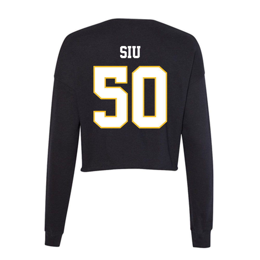 PLU - NCAA Softball : Alexa Siu - Women's Cropped Crew Fleece-1