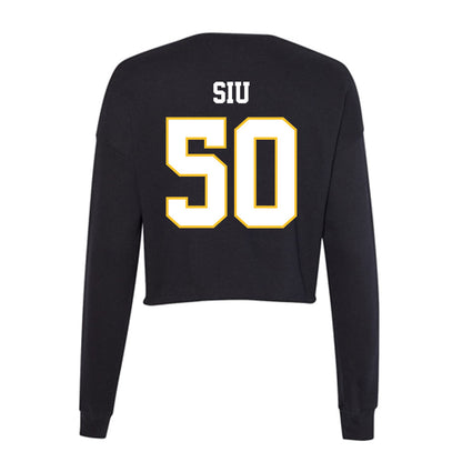 PLU - NCAA Softball : Alexa Siu - Women's Cropped Crew Fleece-1