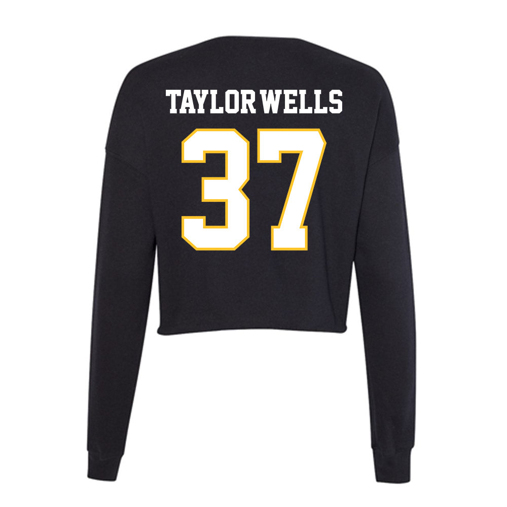 PLU - NCAA Football : Mason Taylor-Wells - Women's Cropped Crew Fleece-1