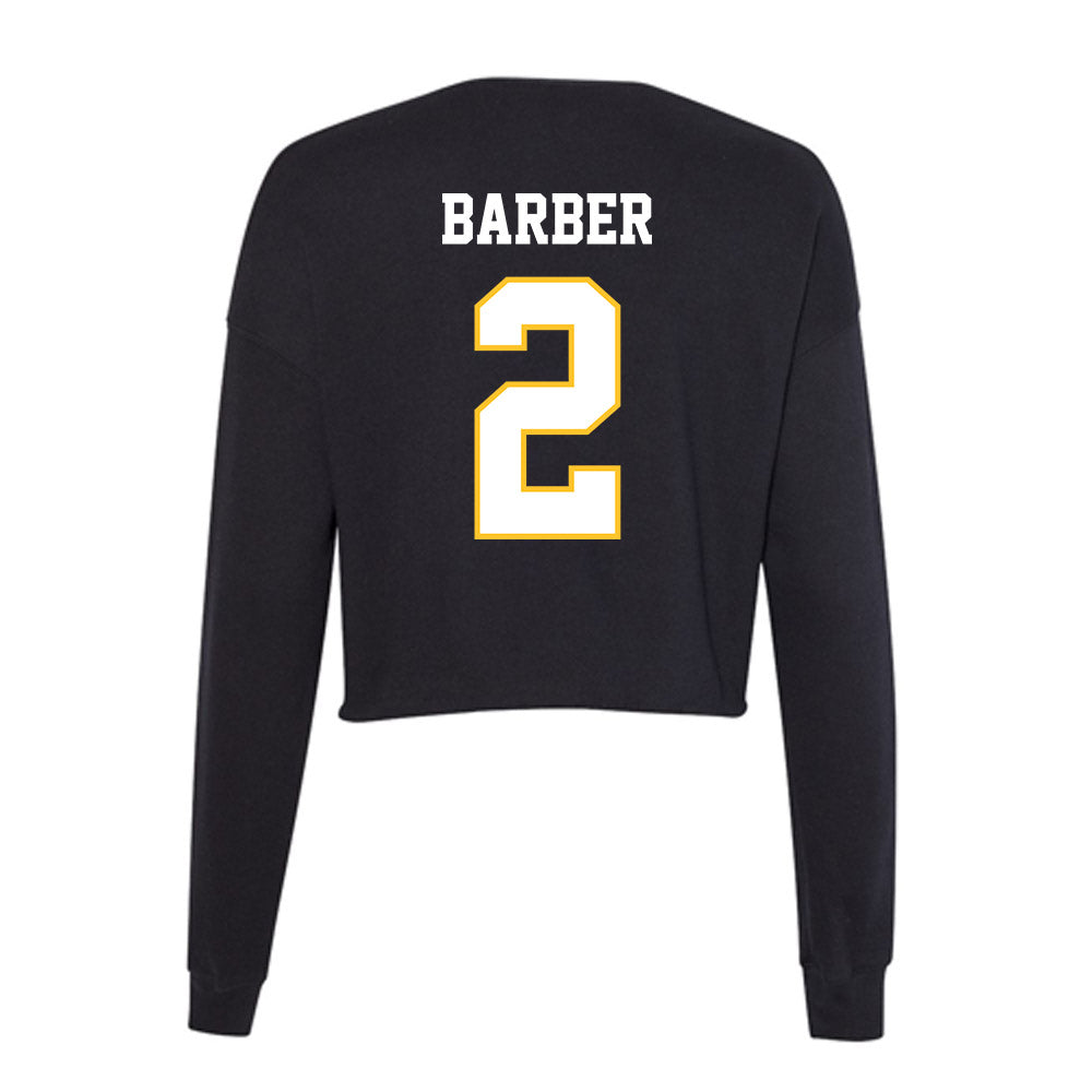 PLU - NCAA Baseball : Aaron Barber - Women's Cropped Crew Fleece-1