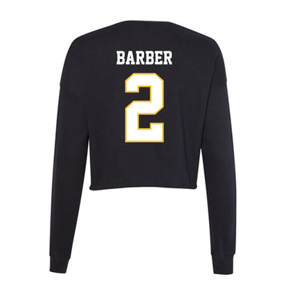 PLU - NCAA Baseball : Aaron Barber - Women's Cropped Crew Fleece-1
