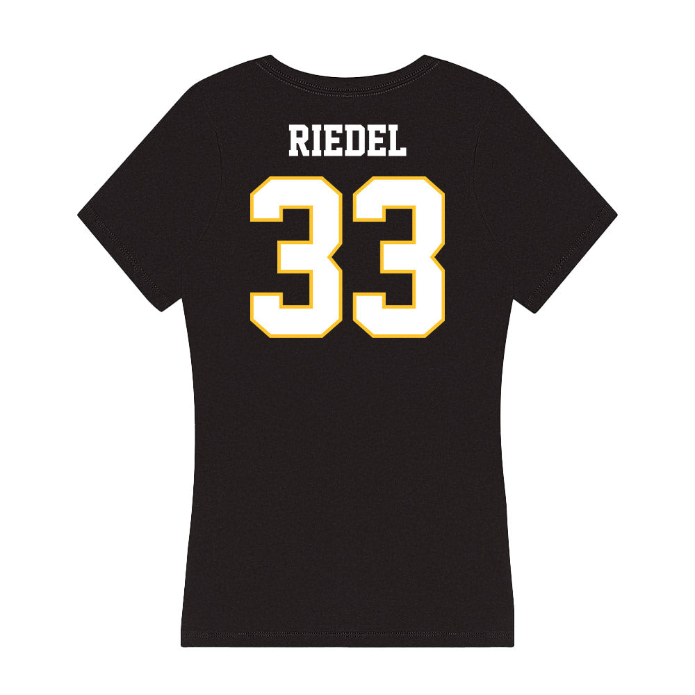 PLU - NCAA Men's Basketball : Brandin Riedel - Women's V-Neck T-Shirt-1