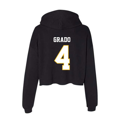 PLU - NCAA Softball : Mya Grado - Women's Crop Fleece Hoodie-1