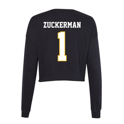 PLU - NCAA Men's Basketball : Zach Zuckerman - Women's Cropped Crew Fleece-1