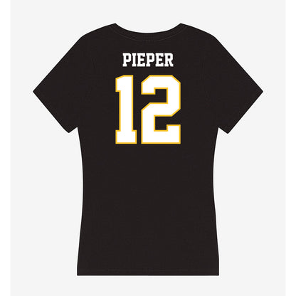 PLU - NCAA Baseball : Jaden Pieper - Women's V-Neck T-Shirt-1