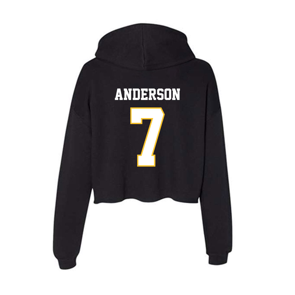 PLU - NCAA Softball : Maiya Anderson - Women's Crop Fleece Hoodie-1