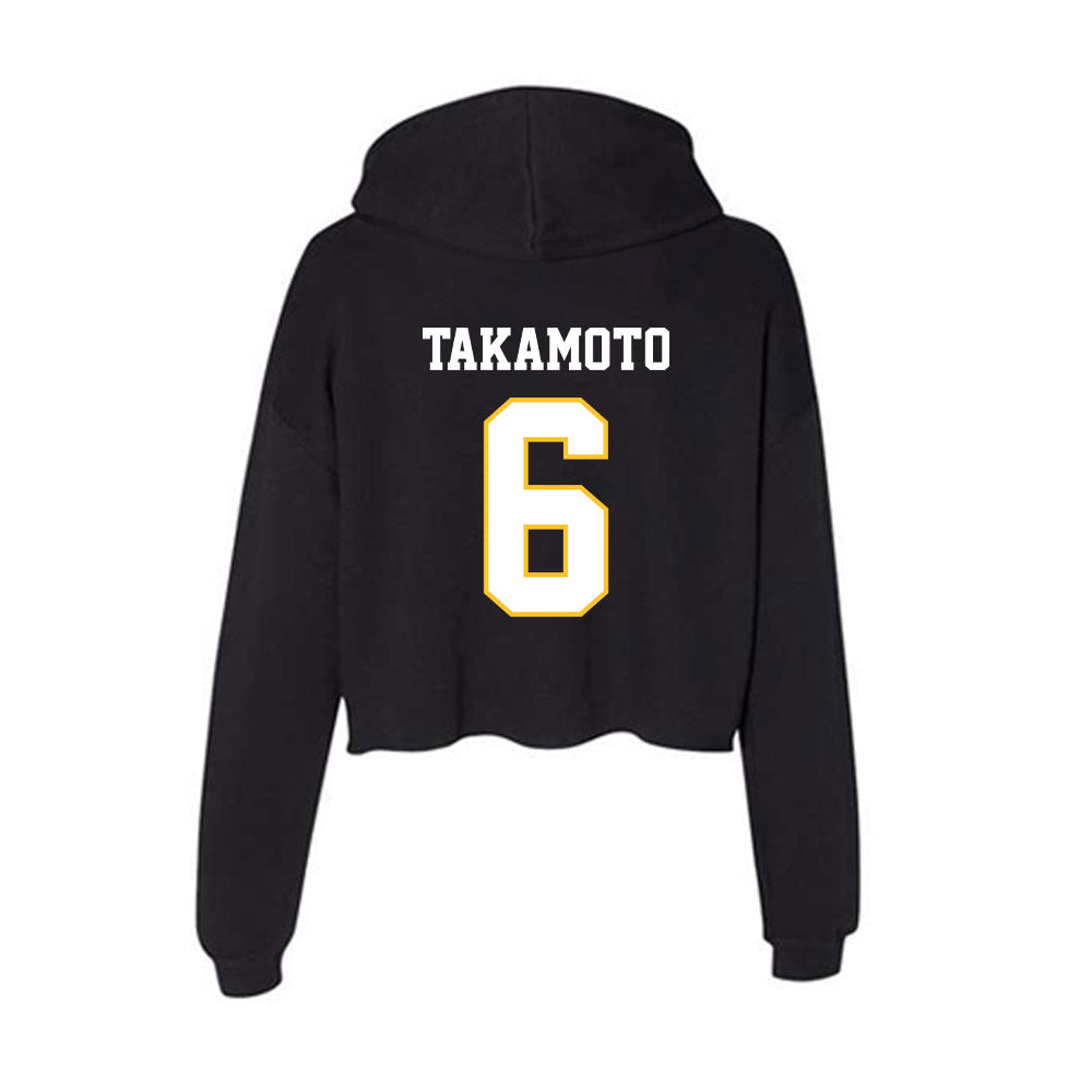 PLU - NCAA Women's Volleyball : Ayre Takamoto - Women's Crop Fleece Hoodie-1