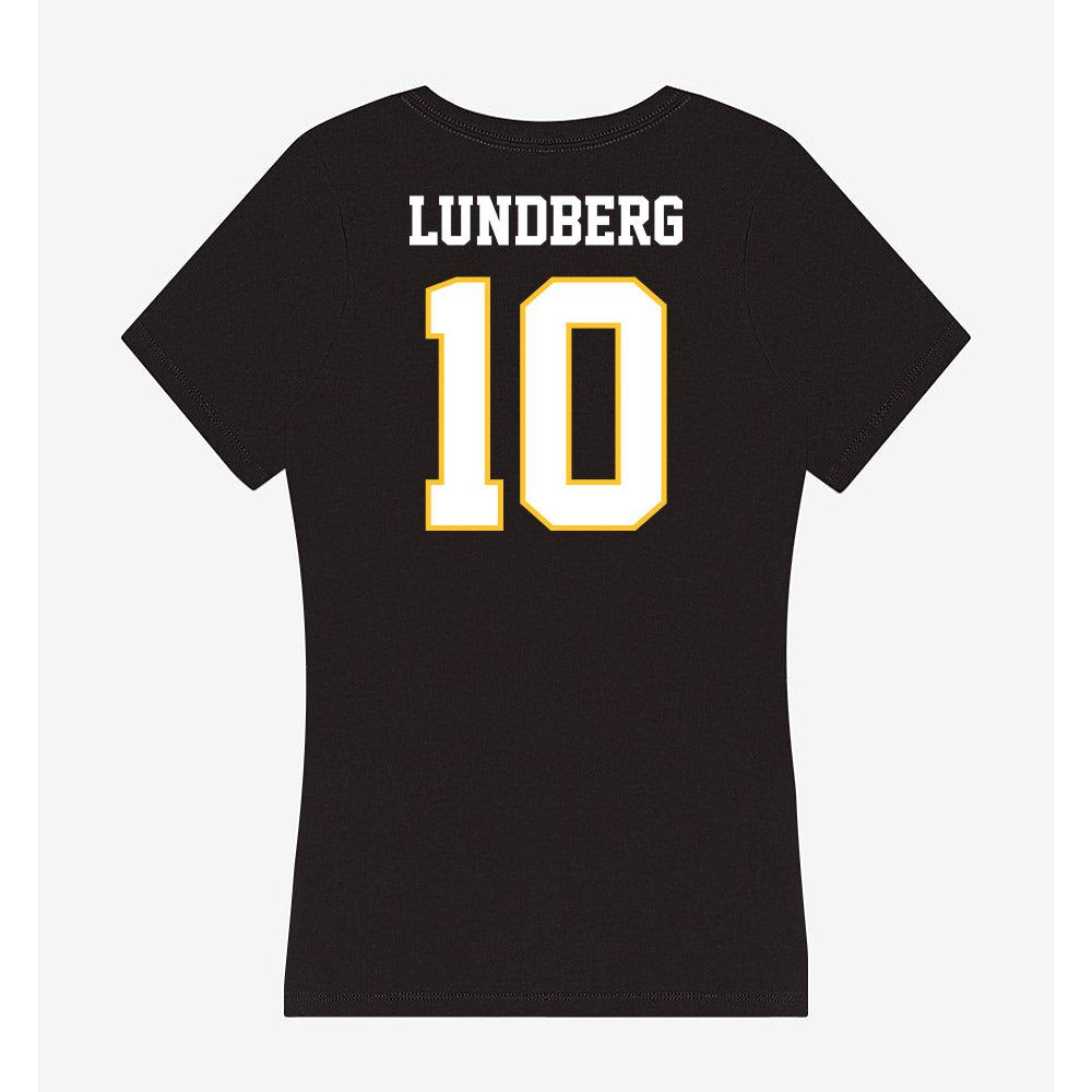 PLU - NCAA Baseball : Braeden Lundberg - Women's V-Neck T-Shirt-1