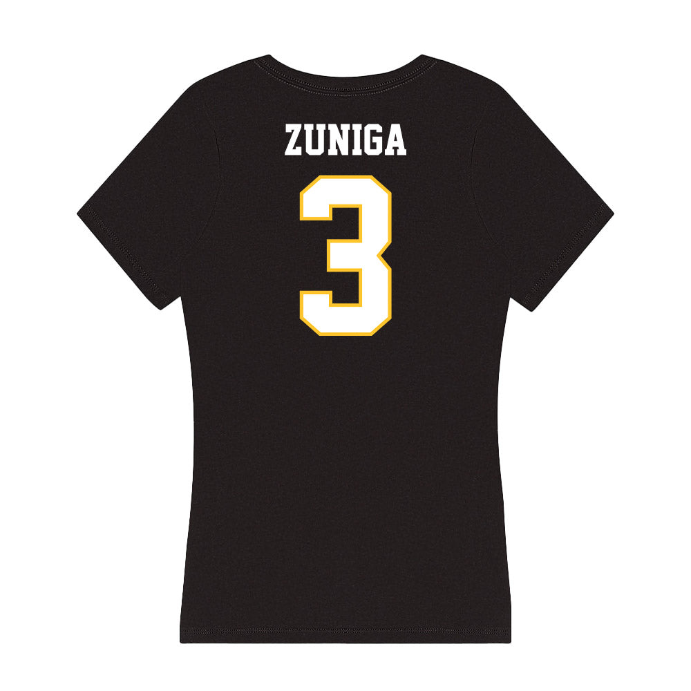 PLU - NCAA Men's Swimming & Diving : Emiliano Zuniga - Women's V-Neck T-Shirt-1