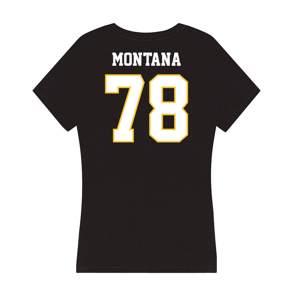 PLU - NCAA Football : Griffin Montana - Women's V-Neck T-Shirt-1