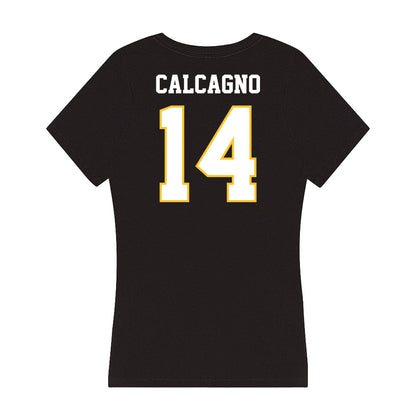 PLU - NCAA Softball : Morgan Calcagno - Women's V-Neck T-Shirt-1