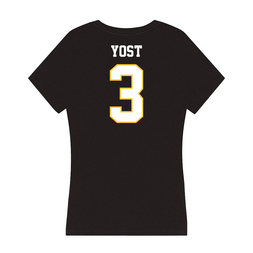 PLU - NCAA Football : Aiden Yost - Women's V-Neck T-Shirt-1