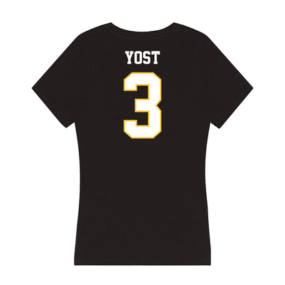 PLU - NCAA Football : Aiden Yost - Women's V-Neck T-Shirt-1
