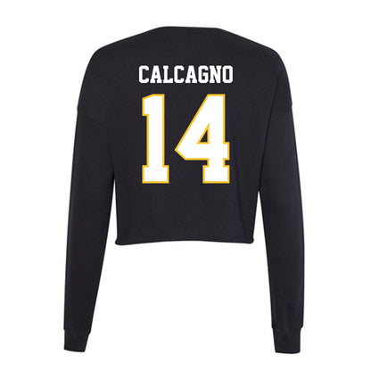 PLU - NCAA Softball : Morgan Calcagno - Women's Cropped Crew Fleece-1