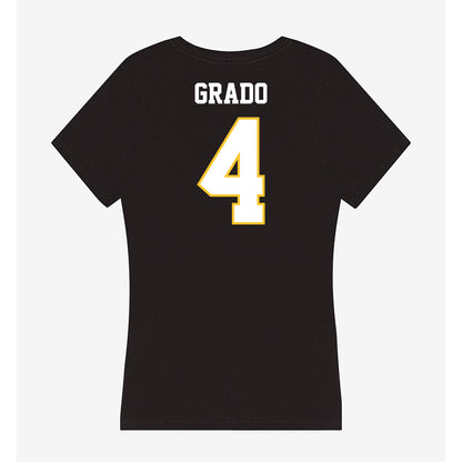 PLU - NCAA Softball : Mya Grado - Women's V-Neck T-Shirt-1