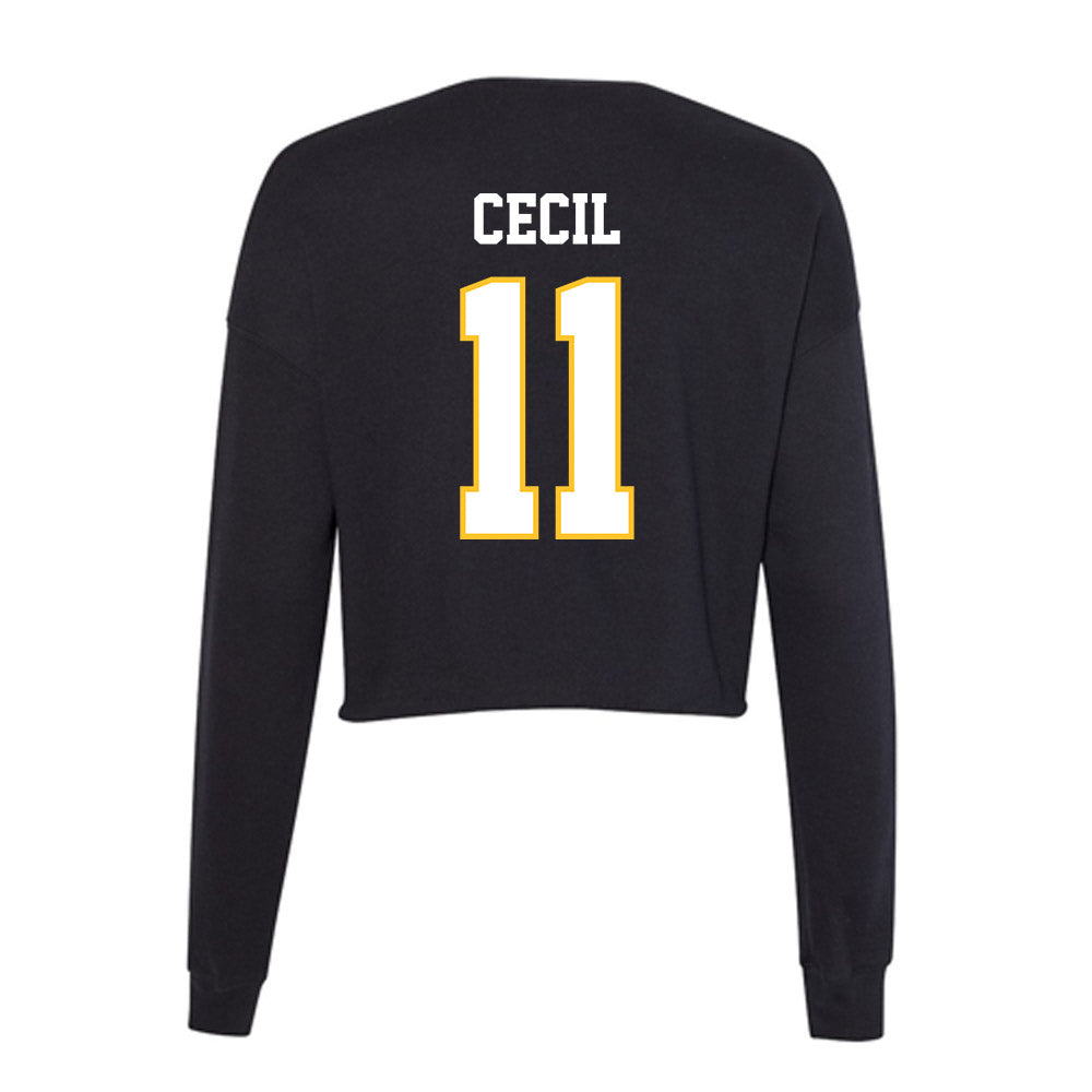 PLU - NCAA Women's Soccer : Hannah Cecil - Women's Cropped Crew Fleece-1