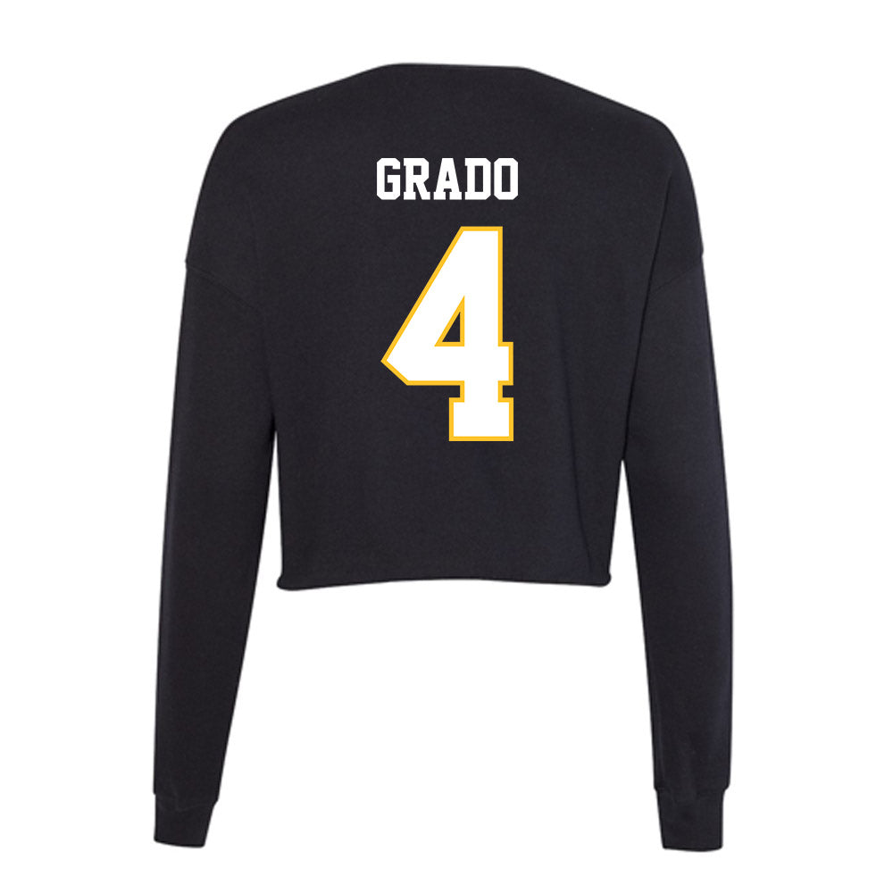 PLU - NCAA Softball : Mya Grado - Women's Cropped Crew Fleece-1