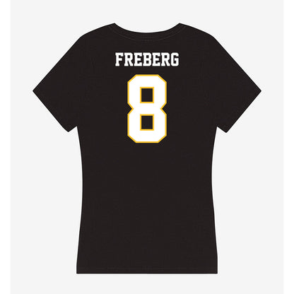 PLU - NCAA Women's Volleyball : Clarise Freberg - Women's V-Neck T-Shirt-1