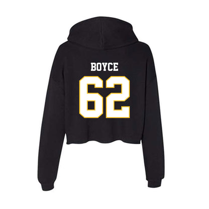 PLU - NCAA Football : Nathan Boyce - Women's Crop Fleece Hoodie-1