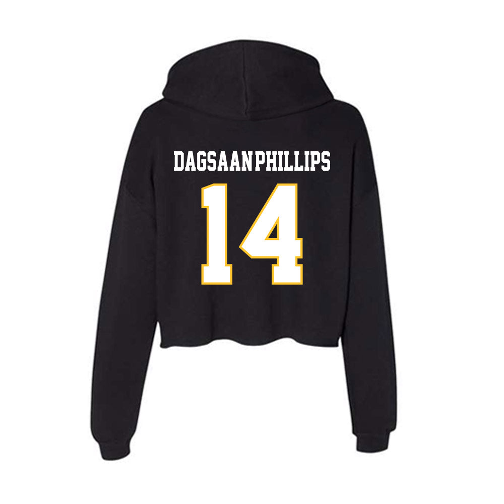 PLU - NCAA Football : Greysen Dagsaan-Phillips - Women's Crop Fleece Hoodie-1