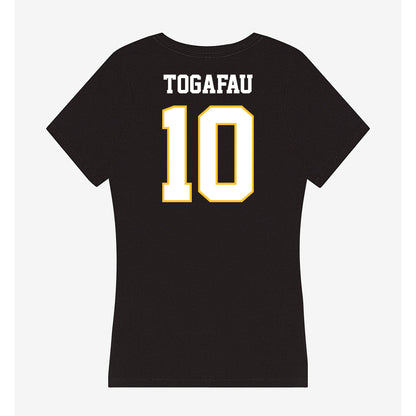 PLU - NCAA Football : Braeden Togafau - Women's V-Neck T-Shirt-1