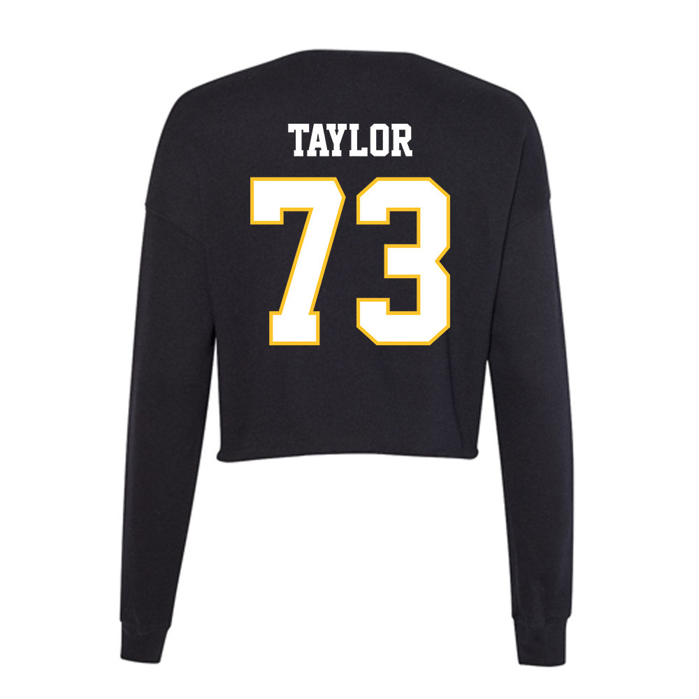 PLU - NCAA Football : Draven Taylor - Women's Cropped Crew Fleece-1
