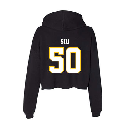 PLU - NCAA Softball : Alexa Siu - Women's Crop Fleece Hoodie-1