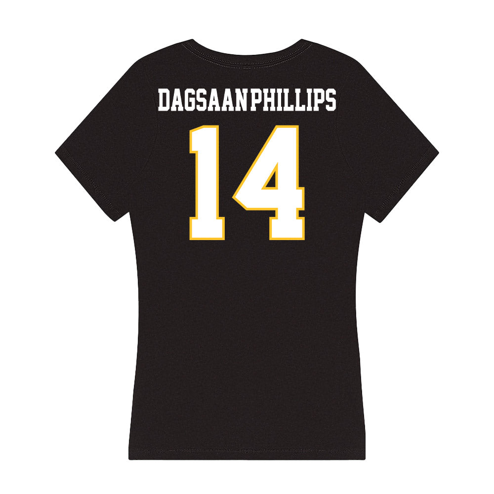 PLU - NCAA Football : Greysen Dagsaan-Phillips - Women's V-Neck T-Shirt-1